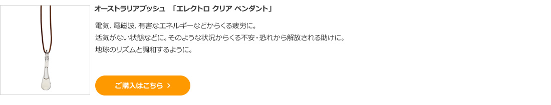 オーストラリアブッシュ　「エレクトロ クリア ペンダント」