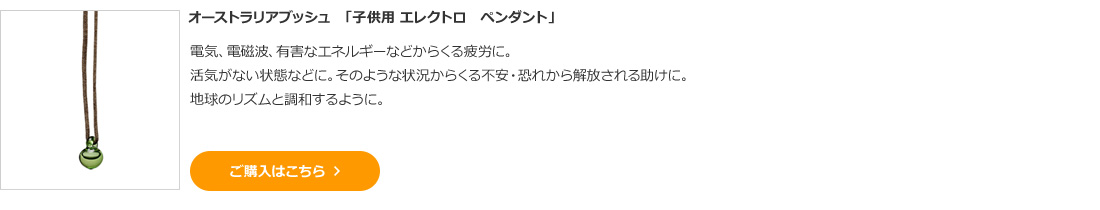 オーストラリアブッシュ　「子供用 エレクトロ　ペンダント