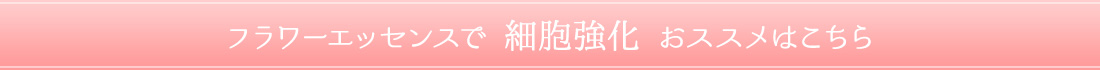 ＜フラワーエッセンスで【細胞強化】おススメはこちら＞ 