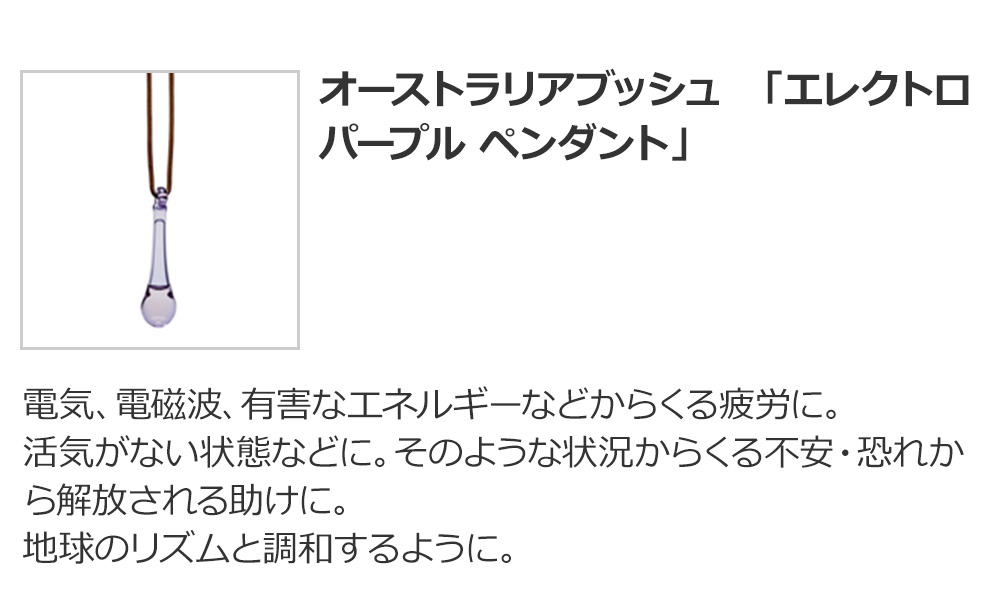 オーストラリアブッシュ　「エレクトロ パープル ペンダント